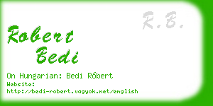 robert bedi business card