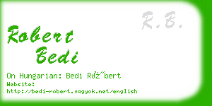 robert bedi business card